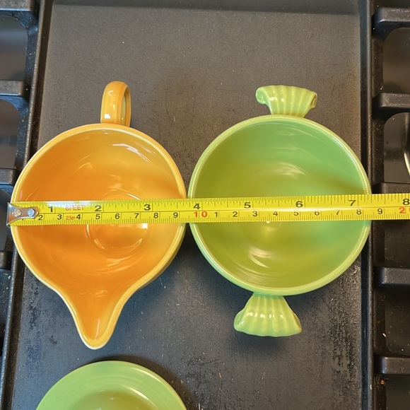 Excellent condition vintage Fiesta 3 piece sugar and cream dish - Picture 14 of 16